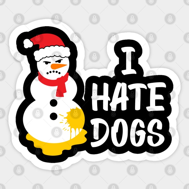 Pissed angry snowman Sticker by Hobbybox